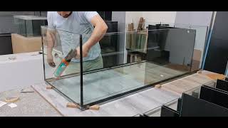 How to Make 500 Liter Aquarium with SIDE FILTER  Tepe Aquarium Systems [upl. by Duwe]