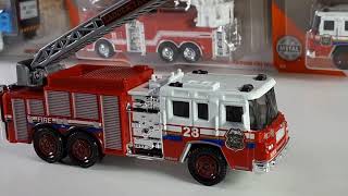 Spotlight Matchbox Working Rigs Pierce Quantum Aerial Ladder Truck [upl. by Acired]