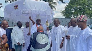 OONI OF IFE’S PHENOMENAL ENTRANCE AS GOV MIMIKO’S SON WEDS [upl. by Jasik]