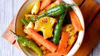 Homemade Vegetable Achar A Tangy and Spicy Pickle Recipe [upl. by Wauters]