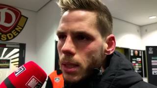 Justin Eilers nach der DynamoNiederlage im Geisterspiel am 07022015 [upl. by Alemaj]