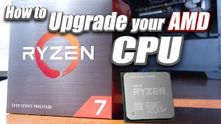 How to Upgrade an AMD Ryzen CPU AM4 Socket [upl. by Haggai]