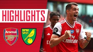 HIGHLIGHTS  Arsenal 40 Norwich  Premier League  July 1 2020 [upl. by Royal]