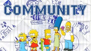 The Simpsons References in Community [upl. by Aicenek754]