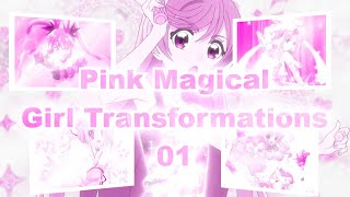 Pink Magical Girl Transformations 01 [upl. by Geno842]