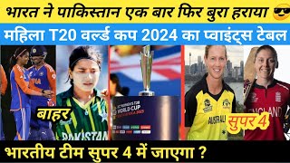 womens T20 World Cup 2024 points table ।। ind w vs pak w points table ।। india win the 2nd t20 [upl. by Sandler360]