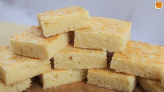 Cheese Bars  How to Make Easy Milky Cheese Bars  Mortar and Pastry [upl. by Garek]