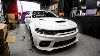 I PUT THE MOST ILLEGAL TINTS ON MY NEW HELLCAT [upl. by Eberhard]