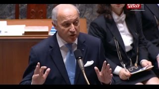 Standing ovation pour Laurent Fabius à lAssemblée [upl. by Kirred]