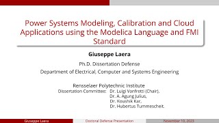 Power Systems Modeling Calibration and Cloud Applications using the Modelica Language and FMI Std [upl. by Somerville16]