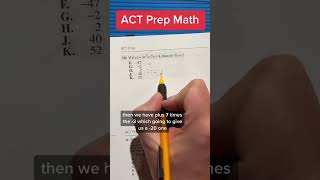 ACT Math practice question of the day 21 [upl. by Aohk974]