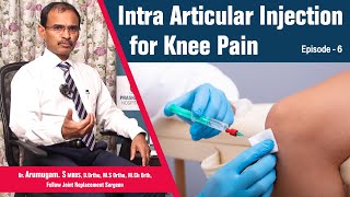 Intra Articular Injection for Knee Pain  Arumugam  Orthopedic Surgeon  Knee replacement surgery [upl. by Adnema]