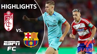 🚨 ABSOLUTE THRILLER 🚨 Barcelona vs Granada  LALIGA Highlights  ESPN FC [upl. by Ijies]