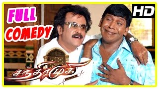 Chandramukhi Tamil Movie  Full Comedy Scenes  Rajinikanh  Vadivelu  Manobala [upl. by Shadow513]