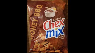 Chex Mix Savory Honey BBQ Snack Mix Review [upl. by Ysnap]