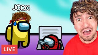 Jc Caylen plays Among Us wTHE CAM BOYS 999 IQ FULL STREAM [upl. by Archaimbaud718]