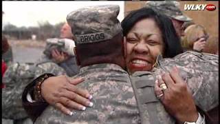 Ky Soldiers Reunited With Families [upl. by Pathe421]