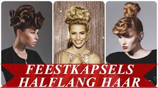 Feestkapsels halflang haar [upl. by Sklar]