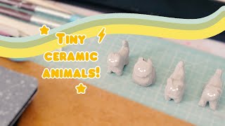 Making TINY ceramic animals  Sparkiiro [upl. by Shelbi]