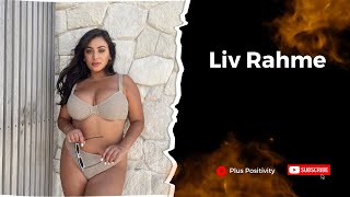 Liv Rahme  Attractive Plus Size Model  Curvy Social Media Influencer  InstaWiki [upl. by Rambow]