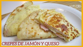 CREPES o Tortillas de JAMÓN Y QUESO  Un desayuno en 15 MINUTOS totalmente DELICIOSO Y FÁCIL [upl. by Hunter]