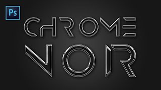 TUTO PHOTOSHOP  EFFET CHROME NOIR [upl. by Sallyanne25]