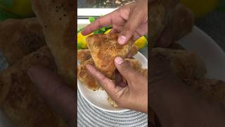 Layered Samsa food cooking recipes shortsvideo shorts asmr cookingchannel asmrfood [upl. by Odlopoel]