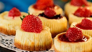 Mini tartas de queso ¡Deliciosas y preparadas en un tiempo récord  Gustoso TV [upl. by Ri]