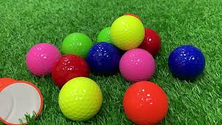 Wholesale Mini Novelty Driving Range Practice Color Golf Balls [upl. by Aldous]