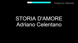 Adriano Celentano  Storia damore Karaoke Originale  cori [upl. by Mulderig]