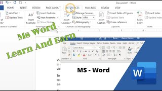 MS Word me footnote or endnote insert note in word ms word me footnote endnote word tutorial [upl. by Tiler702]