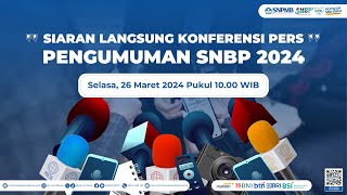 KONFERENSI PERS PENGUMUMAN SNBP 2024 [upl. by Klaus]