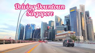 Driving Downtown Singapore  Explore Singapore  Driving around Downtown Singapore [upl. by Ardek]