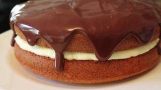 Boston Cream Pie Recipe  How to Make a Boston Cream Pie [upl. by Rother478]