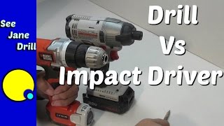 Drill vs Impact Driver [upl. by Hsur344]