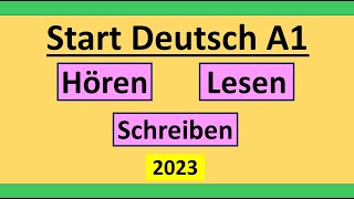 Start Deutsch A1 Hören Lesen und Schreiben modelltest mit Lösung am Ende  Vid  179 [upl. by Karlis]