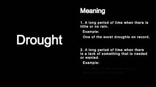 Understanding the word quotDroughtquot [upl. by Garrik]