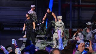 The Shield arrive in a tank Tribute to the Troops 2013 [upl. by Heddi833]