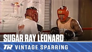 Sugar Ray Leonard Legendary Sparring Footage From 1989 [upl. by Nilhtac]