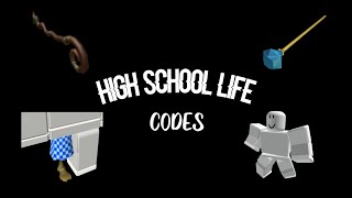 roblox high school life codes  soulful prod soulzii [upl. by Eikram]