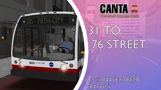 OMSI 2 Cayuga Route 31 to 76th Street with Extreme Delays LFS 1044 [upl. by Fahy153]