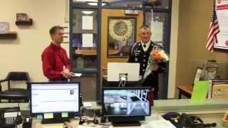 Soldier returns to Georgia to surprise children at their schools [upl. by Knuth]