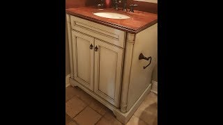 Antique glaze in Full Tint for Vanity Cabinets amp furniture [upl. by Gildas]