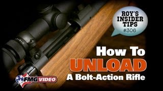 Unloading A BoltAction Rifle [upl. by Annoyek]