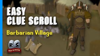 In a village of barbarians I am the one who guards the village from up high  OSRS Easy Clue Scroll [upl. by Raquela402]