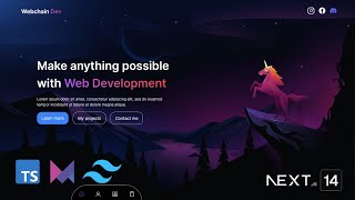 Build a Nextjs 14 Portfolio website with Tailwind CSS and Typescript [upl. by Ynobe]