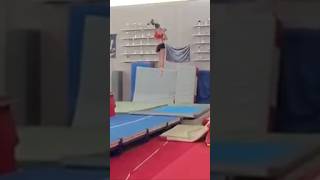 First fifol after my surgery gymnast sportwomen flip olympics sport trampoline [upl. by Lewak]