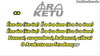 KARAOKE Araketu  Bom Demais AO VIVO playback original [upl. by Sheline676]