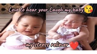 trying to make this happy baby to Laugh 😊😊 [upl. by Llorre]