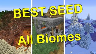 All Biomes within 2000 Blocks BEST Seed for Java 11911911192  Minecraft [upl. by Digirb]